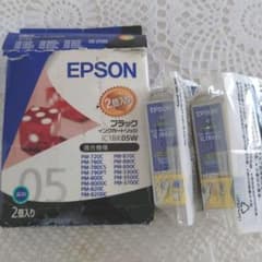 EPSON 純正 インク  IC1BK05W (モノクロインクカートリッジ×2)のサムネイル