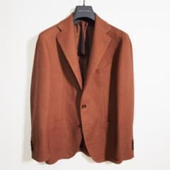 美品13.4万 タリアトーレ ジャケット ラペルピン付 イタリア製48 M〜L位 美品 44 TAGLIATORE ラペルピン付 タリアトーレ リネン コットン