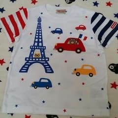 ミキハウス　プッチー車Tシャツ90のサムネイル