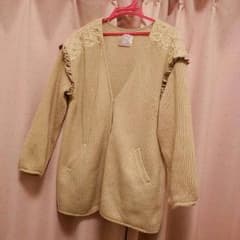 ☆さおりるれろ様専用☆リネッタ肩フリルロングカーデのサムネイル