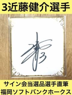 グ*チ様 3 近藤健介選手 直筆サイン色紙 福岡ソフトバンクホークス グ*チ様 3 近藤健介選手 直筆サイン色紙 福岡ソフトバンクホークス