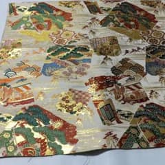 袋帯地  帯地  端切れ リメイク  ①のサムネイル