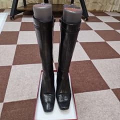 フェラガモ ロングブーツ ブラウン サイズ6 日本サイズ23.5 24cm