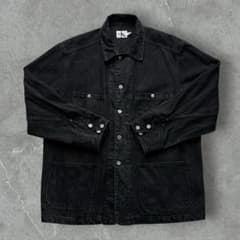 90s Calvin Klein Jeans デニムカバーオール ブラック CKのサムネイル