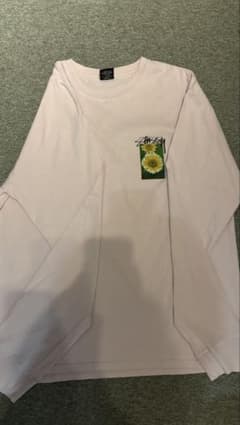 Stüssy 花柄ロングスリーブTシャツ、薄ピンクのサムネイル