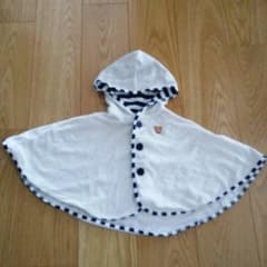 MIKIHOUSE　ベビーポンチョ　70-90cmのサムネイル