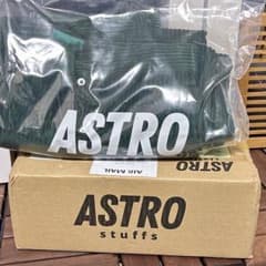 ASTROstuffsコーデュロイ ワイドパンツ グリーン 四葉刺繍 Ssizeのサムネイル