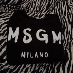 MSGM MILANO ロゴ クルーネックスウェット ブラックのサムネイル