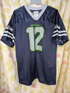値下げ【新品】NFL　シアトルシーホークス　ユニフォーム　リミテッドジャージ　M NFL ゲームシャツ シアトル・シーホークス ユニフォーム 12 M