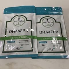 MEDICA PLUS DHA&EPA 120粒 サプリメント2袋のサムネイル