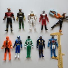 仮面ライダー 戦隊ヒーロー ソフビ フィギュア 10体セット 【送料無料