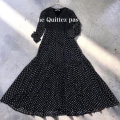 【美品】ヌキテパ インド綿 コットンボイル ドット ロング ワンピース 美品】ヌキテパ インド綿 コットンボイル ドット ロング ワンピース