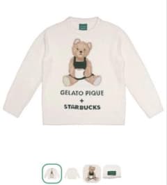 GELATO PIQUE STARBUCKS ベア プルオーバー ホワイト F