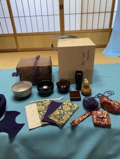 Ｓ３０４　御所籠　『竹工　島田竹宝斎作』『茶器揃』　共箱　茶道具 S304御所籠『竹工島田竹宝斎作』『茶器揃』共箱茶道具