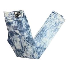 y2k grunge ダメージデニムパンツ 平成ギャル クラッシュ タイダイ