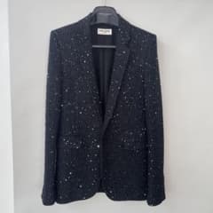 お値下げしました】サイズ42 SAINT LAURENTスパンコールジャケット 