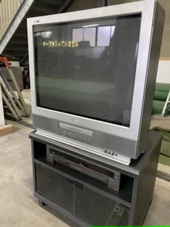 ブラウン管テレビ シルバー 2リモコン付き slide_1698126865834.jpg