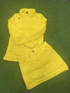 デサントゴルフ ダウンジャケット ダウンスカート セットアップ 防寒