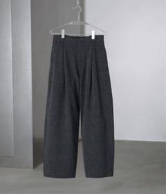 完売品！WYM FAUX WOOL CURVY COMFORT PANTS WYM LIDNM（ウィム バイ リドム）の「FAUX WOOL CURVY COMFORT