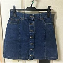 デニム台形ミニスカートのサムネイル