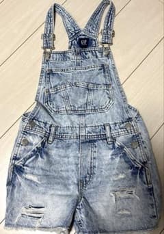 デニムサロペットショートパンツ　130cmのサムネイル