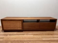 ※最終値下げ※ ウニコ　テレビボード　WICK 120cm ラタン 最終値下げ※ ウニコ テレビボード WICK 120cm ラタン - メルカリ