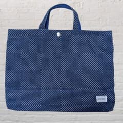HEAD PORTER ヘッドポーター トートバッグ ドット柄 水玉 ネイビー