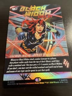 MTG スーパースパイ、ブラック・ウィドウ foil フルアート ② - メルカリ