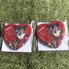 あくねこ ルカス B賞 ハート缶バッジ 悪魔執事と黒い猫 ナンジャ 2個