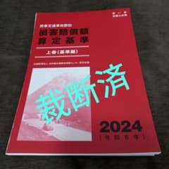 裁断済】民事交通事故訴訟 損害賠償額算定基準上巻 2024年（令和6年