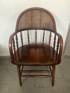 三越取扱 Shin Lee シンリーオーク材 ダイニングチェア 籐 2 - メルカリ