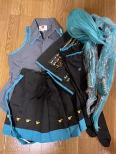 ウィッグ付き 初音ミク コスプレ衣装 Lサイズのサムネイル