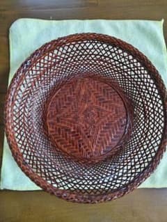 大分県の竹細工民芸品 みかん籠他フルーツ 籠のサムネイル