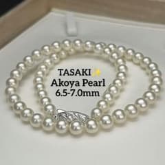 T*i様 【花珠級✨️】TASAKI あこや真珠 ネックレス 6.5-7.0mm 花珠級・新品糸交換】TASAKI あこや真珠 ネックレス 6.5〜7.0mm - メルカリ