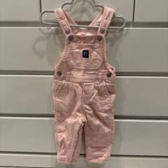 【儘様専用】　baby B'gosh オーバーオール ピンク ストライプのサムネイル