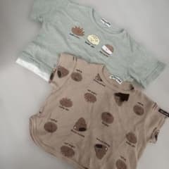 mimorand パン柄 Tシャツ 2枚セット 90cmのサムネイル