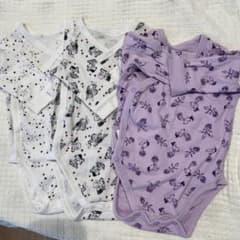 長袖ロンパース☆肌着☆スヌーピーと星のサムネイル