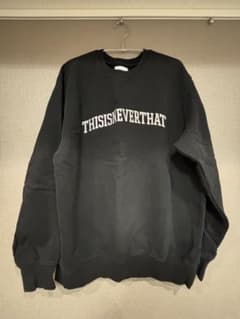 THISISNEVERTHAT ブラック スウェット Lのサムネイル