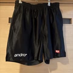 andro 卓球 ゲームパンツ ブラック JTTA公認のサムネイル
