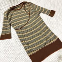 jun mikami ジュンミカミ リブニット ボーダートップス