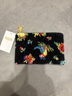 タイムセール【未使用】フェイラー　ブラック　ハイジ　ポーチ　パール持ち手付き ハイジ ポーチ HEEL-241019(ブラック): FEILER｜フェイラー公式