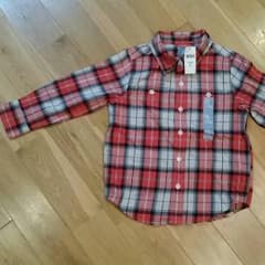 新品！baby Gap■チェックシャツ 110㎝のサムネイル
