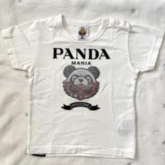 ヒスミニ パンダ スパンコール Tシャツ 白のサムネイル