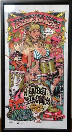 完売100枚限定 ロッキンジェリービーン JUNK BLUES シルクスクリーン