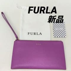【新品】FURLA パープル レザー リストレットのサムネイル