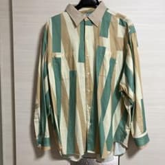 SON OF THE CHEESE ストライプ長袖シャツ Lサイズのサムネイル