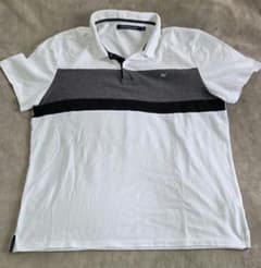 【Calvin Klein Jeans】ポロシャツ/XL/白灰系のサムネイル