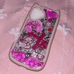 デコ電 iPhone16ケース ピンク 地雷系のサムネイル