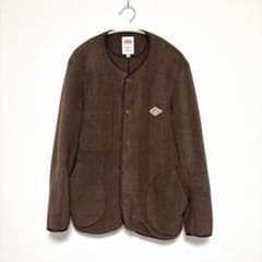 DANTONノーカラーフリースジャケット ダークブラウン 38 m62002124698_1.jpg?1736403018