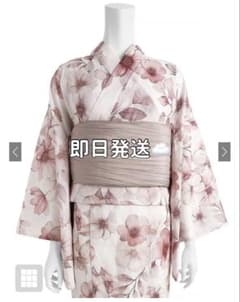 ♡ 3点セット2Way水彩花柄セパレート浴衣[fy037] ♡のサムネイル